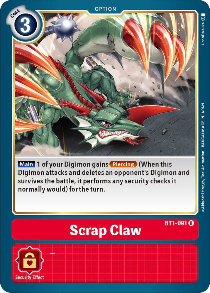 Scrap Claw, Release Special Booster 1.5 BT1-091 R
