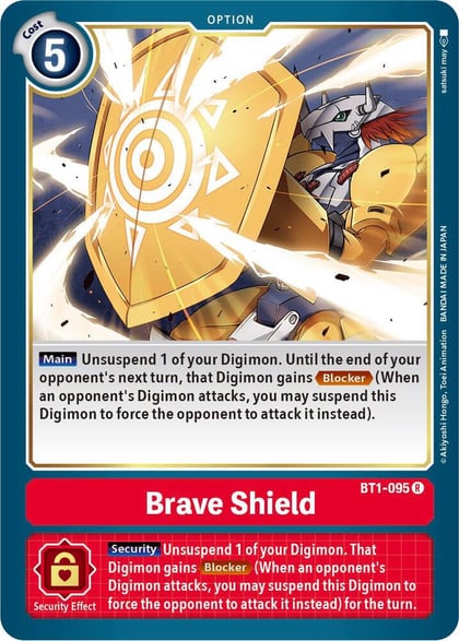 Brave Shield, Release Special Booster 1.5 BT1-095 R