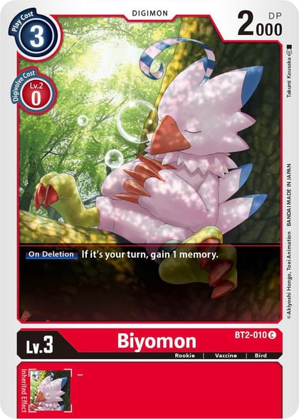 Biyomon - BT2-010, Release Special Booster 1.5 BT2-010 C
