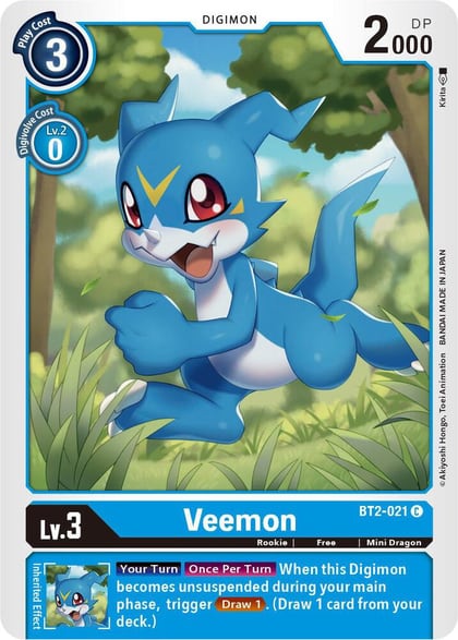 Veemon - BT2-021, Release Special Booster 1.5 BT2-021 C