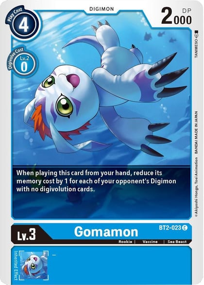 Gomamon - BT2-023, Release Special Booster 1.5 BT2-023 C