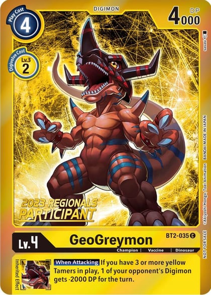 GeoGreymon (2023 Regionals Participant), Release Special Booster 1.5 BT2-035 C