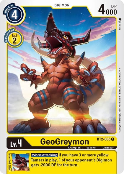 GeoGreymon, Release Special Booster 1.5 BT2-035 C