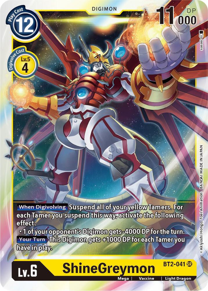 ShineGreymon, Release Special Booster 1.5 BT2-041 SR