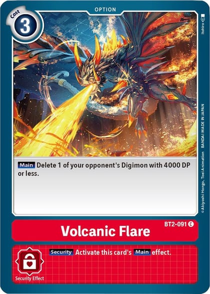 Volcanic Flare, Release Special Booster 1.5 BT2-091 C