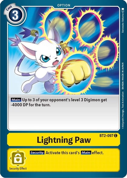 Lightning Paw, Release Special Booster 1.5 BT2-097 C