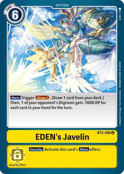 EDEN's Javelin, Release Special Booster 1.5 BT2-098 U