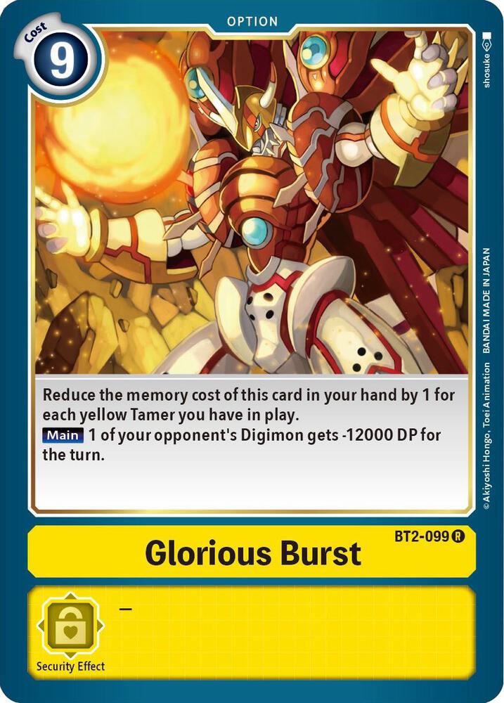 Glorious Burst, Release Special Booster 1.5 BT2-099 R
