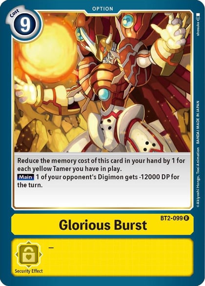 Glorious Burst, Release Special Booster 1.5 BT2-099 R