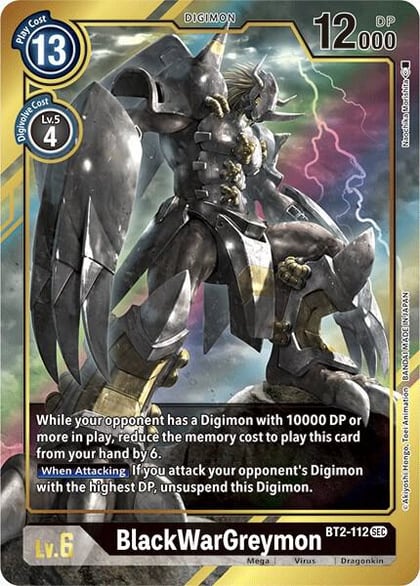 BlackWarGreymon (Alternate Art), Release Special Booster 1.5 BT2-112 SEC
