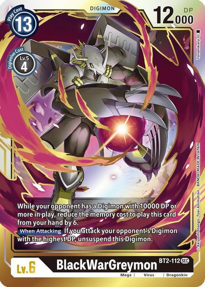 BlackWarGreymon, Release Special Booster 1.5 BT2-112 SEC