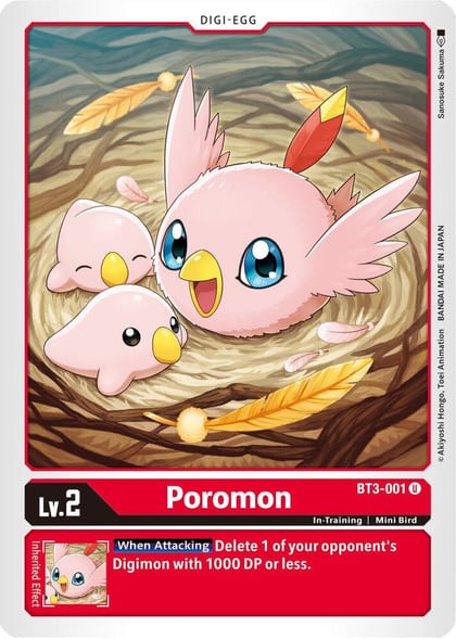 Poromon, Release Special Booster 1.5 BT3-001 U