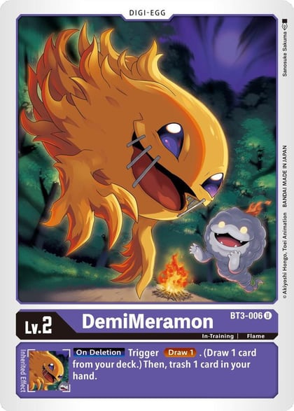 DemiMeramon, Release Special Booster 1.5 BT3-006 U