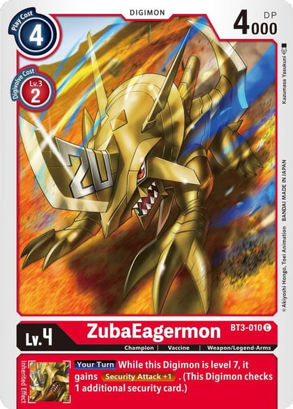 ZubaEagermon, Release Special Booster 1.5 BT3-010 C