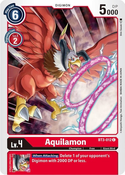 Aquilamon, Release Special Booster 1.5 BT3-012 C