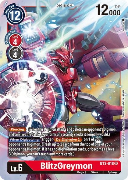 BlitzGreymon, Release Special Booster 1.5 BT3-018 SR