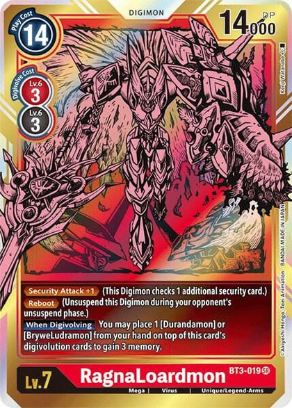 RagnaLoardmon (Alternate Art), Release Special Booster 1.5 BT3-019 SR