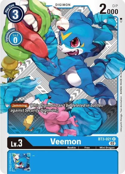 Veemon - BT3-021 (Winner Pack Dimensional Phase), Release Special Booster 1.5 BT3-021 R