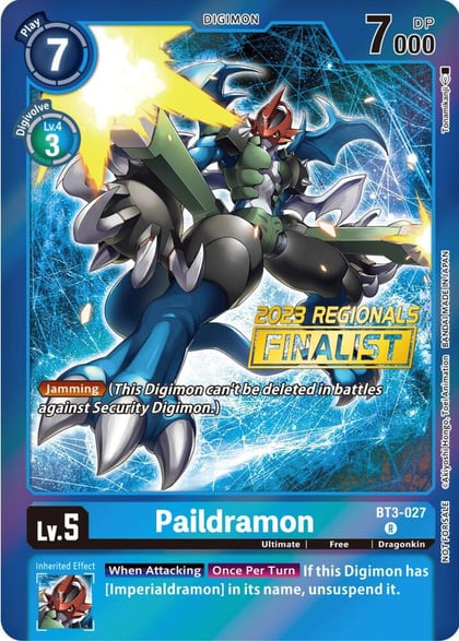 Paildramon (2023 Regionals Finalist), Release Special Booster 1.5 BT3-027 R