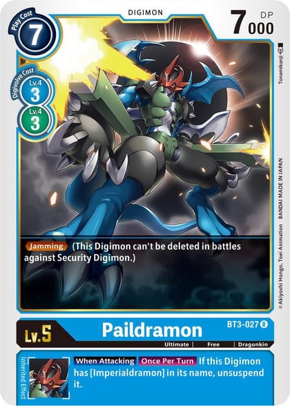 Paildramon, Release Special Booster 1.5 BT3-027 R