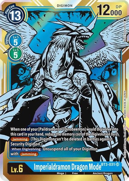 Imperialdramon Dragon Mode (Alternate Art), Release Special Booster 1.5 BT3-031 SR