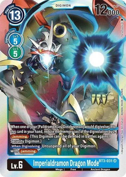 Imperialdramon Dragon Mode, Release Special Booster 1.5 BT3-031 SR