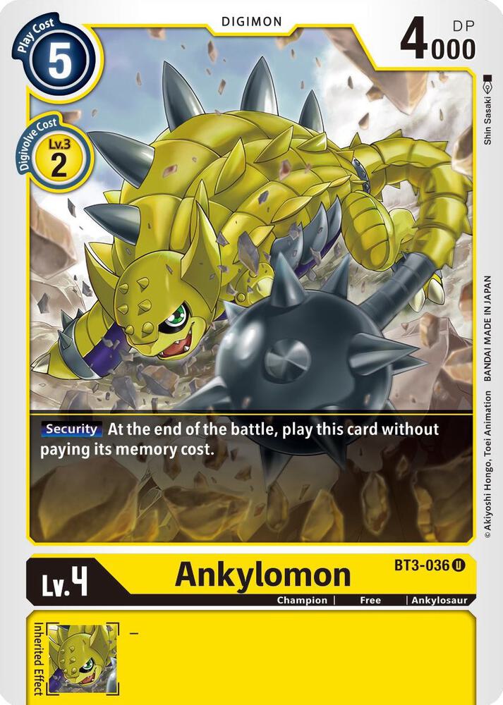 Ankylomon, Release Special Booster 1.5 BT3-036 U