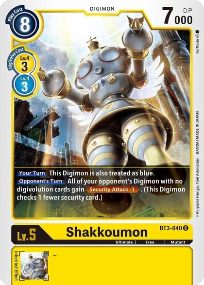 Shakkoumon, Release Special Booster 1.5 BT3-040 R