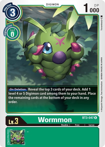 Wormmon, Release Special Booster 1.5 BT3-047 R