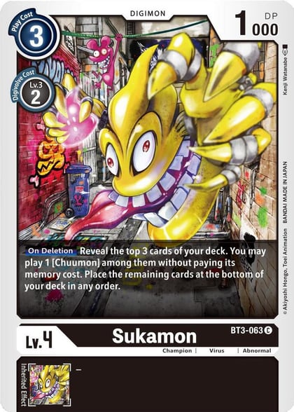 Sukamon, Release Special Booster 1.5 BT3-063 C