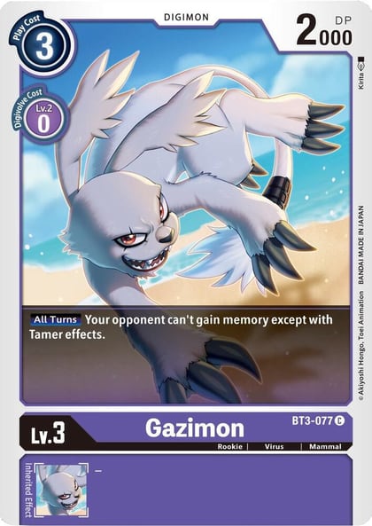 Gazimon, Release Special Booster 1.5 BT3-077 C
