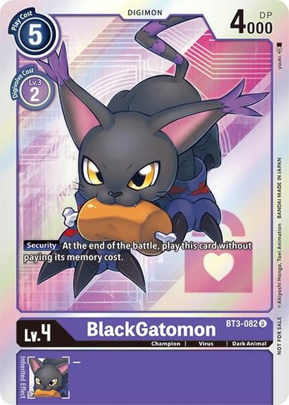 BlackGatomon (Box Topper), Release Special Booster 1.5 BT3-082 U