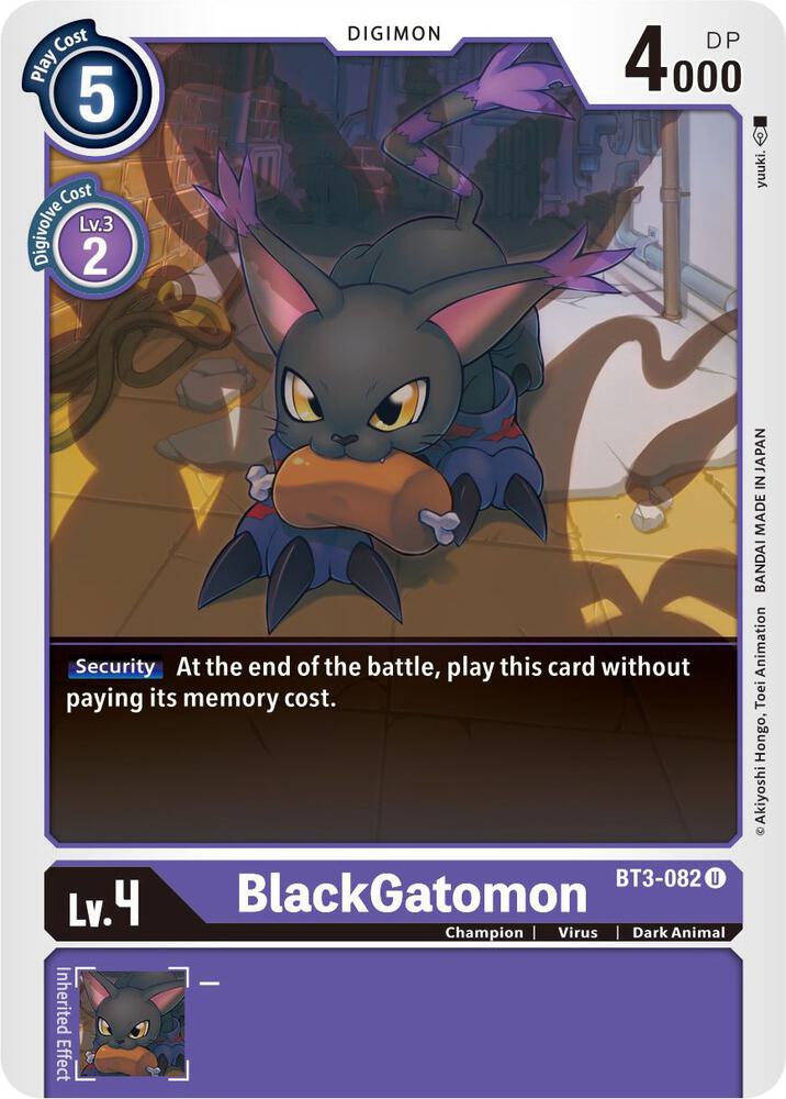 BlackGatomon, Release Special Booster 1.5 BT3-082 U