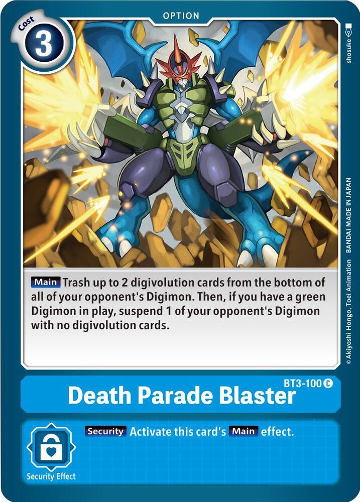 Death Parade Blaster, Release Special Booster 1.5 BT3-100 C