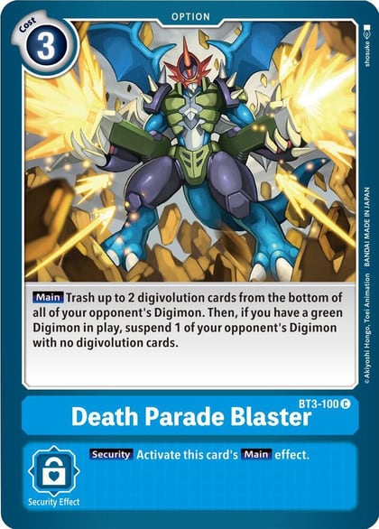 Death Parade Blaster, Release Special Booster 1.5 BT3-100 C