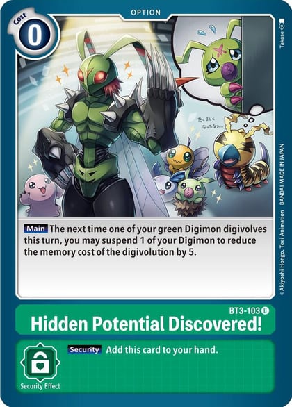 Hidden Potential Discovered!, Release Special Booster 1.5 BT3-103 U