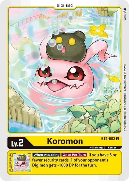 Koromon, Great Legend BT4-003 U