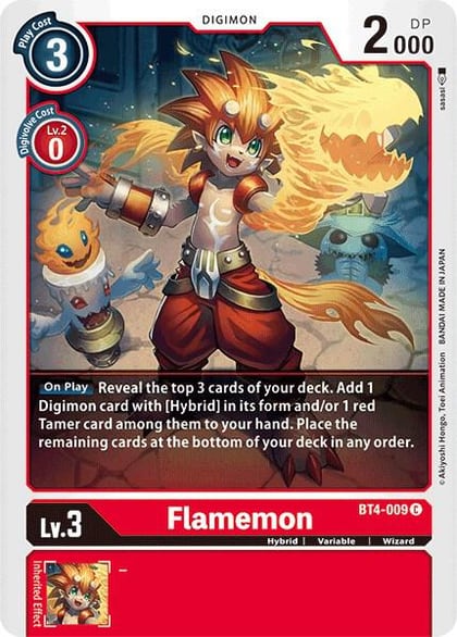 Flamemon, Great Legend BT4-009 C