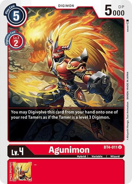 Agunimon, Great Legend BT4-011 U