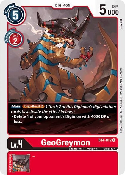 GeoGreymon, Great Legend BT4-012 C