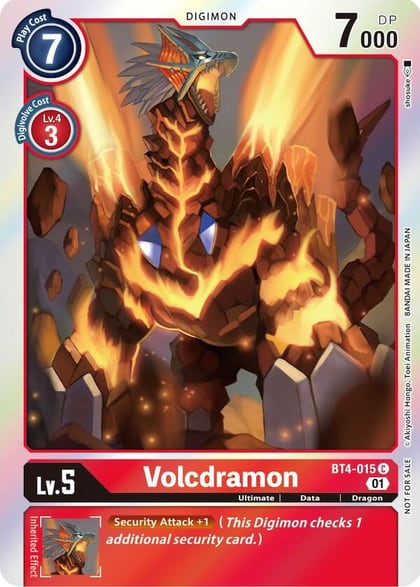 Volcdramon (ST-11 Special Entry Pack), Great Legend BT4-015 C