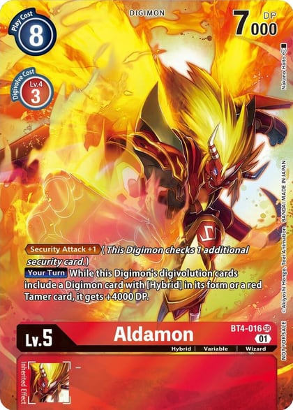 Aldamon (1-Year Anniversary Box Topper), Great Legend BT4-016 SR