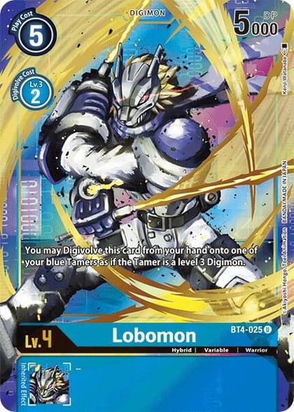 Lobomon (Alternate Art), Great Legend BT4-025 U