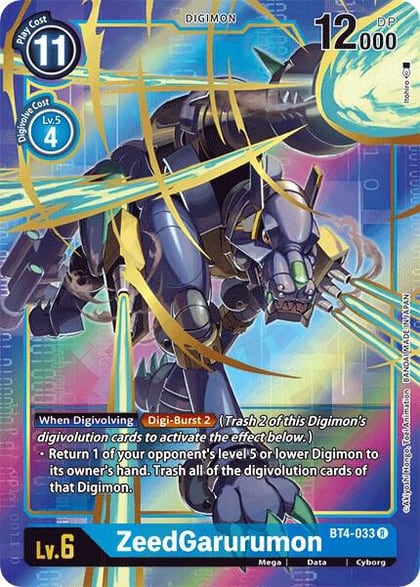 ZeedGarurumon (Alternate Art), Great Legend BT4-033 R