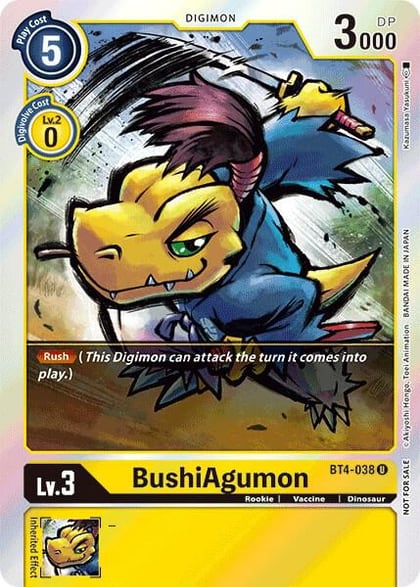 BushiAgumon (Event Pack 2), Great Legend BT4-038 U