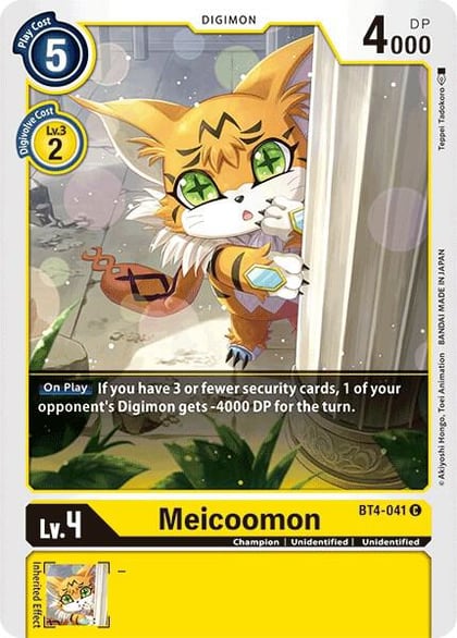 Meicoomon, Great Legend BT4-041 C