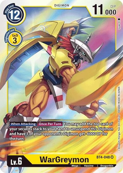 WarGreymon, Great Legend BT4-048 SR
