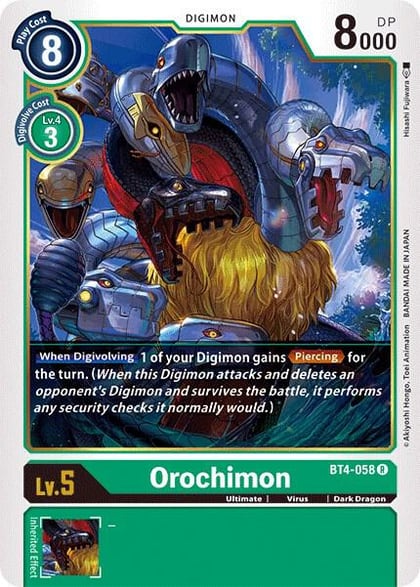 Orochimon, Great Legend BT4-058 R