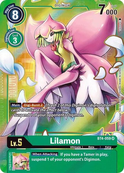 Lilamon (Alternate Art), Great Legend BT4-059 SR