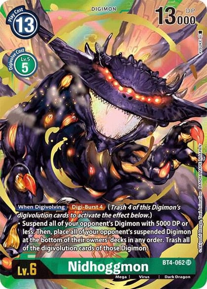 Nidhoggmon (Alternate Art), Great Legend BT4-062 SR